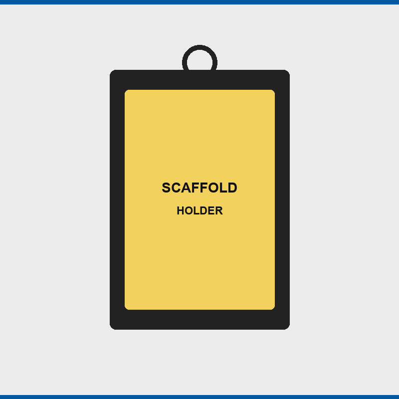 Scaffolding Tag Holder