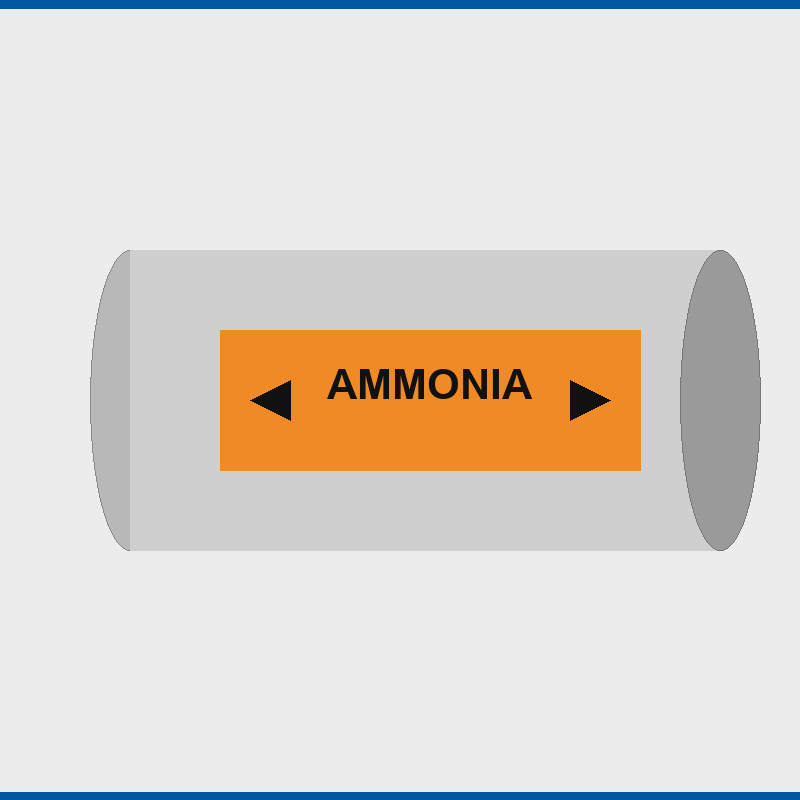 Ammonia Pipe Marking Labels