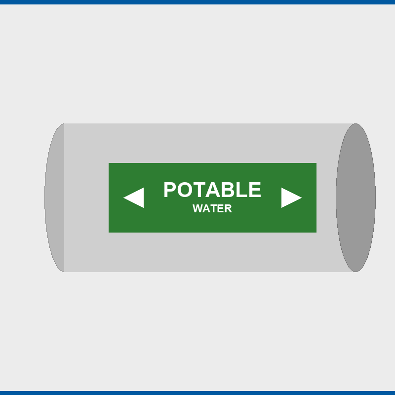 Outdoor Pipe Marking Labels